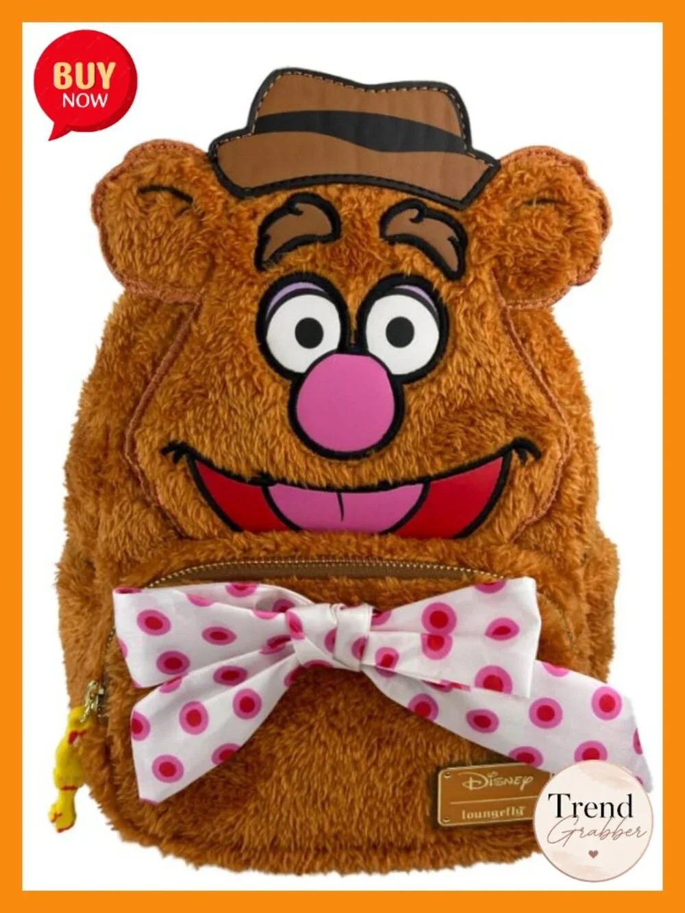 Loungefly Disney Muppets Fozzie Bear Rowlf Cosplay Mini Backpack Purse